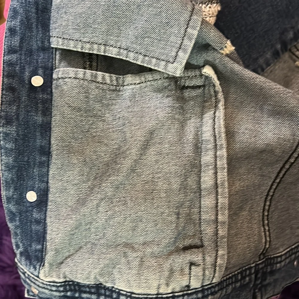 Free people hooded denim jacket - Picture 12 of 12